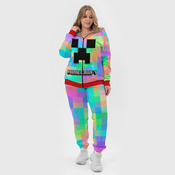 Женский 3D-костюм Minecraft, цвет: 3D-красный — фото 2