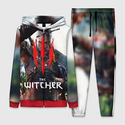 Женский 3D-костюм The Witcher, цвет: 3D-красный