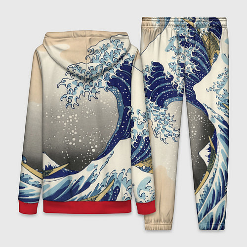 Женский костюм ЯПОНСКАЯ КАРТИНА / 3D-Красный – фото 2