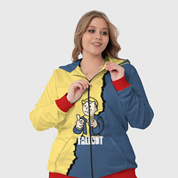 Женский 3D-костюм Fallout logo boy, цвет: 3D-красный — фото 2