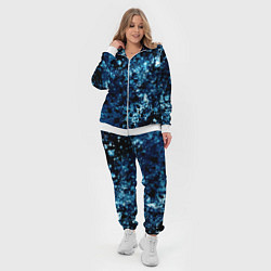 Женский 3D-костюм Абстракция жидкость, цвет: 3D-белый — фото 2