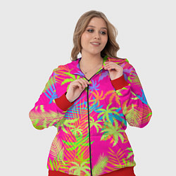 Женский 3D-костюм ПАЛЬМЫ ТРОПИКИ, цвет: 3D-красный — фото 2