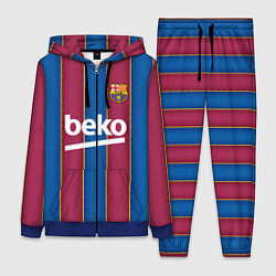 Женский 3D-костюм FC Barcelona 2021, цвет: 3D-синий