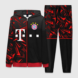 Женский 3D-костюм FC Bayern Munchen Форма, цвет: 3D-красный