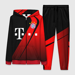 Женский 3D-костюм FC Bayern Munchen Форма, цвет: 3D-красный