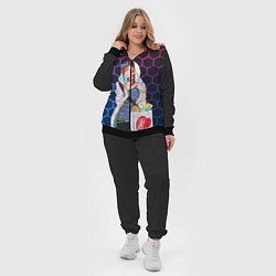 Женский 3D-костюм Чуя Накахара, цвет: 3D-черный — фото 2