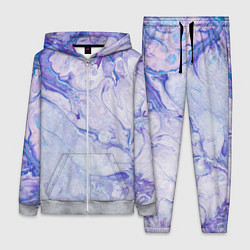 Женский 3D-костюм Разводы сиреневой краской, цвет: 3D-меланж