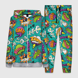 Женский 3D-костюм Pop art comics, цвет: 3D-меланж