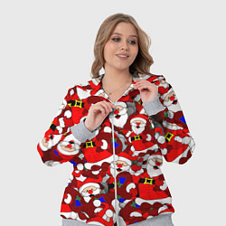Женский 3D-костюм Русский Санта Клаус, цвет: 3D-меланж — фото 2