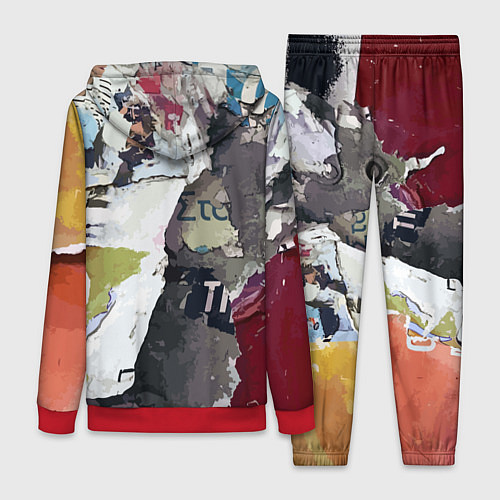 Женский костюм Street art / 3D-Красный – фото 2