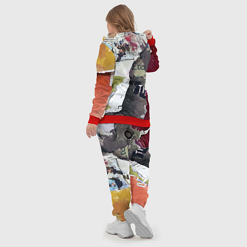 Женский костюм Street art / 3D-Красный – фото 5