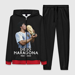Женский 3D-костюм Diego Maradona, цвет: 3D-красный