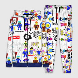 Женский 3D-костюм ROBLOX, цвет: 3D-синий