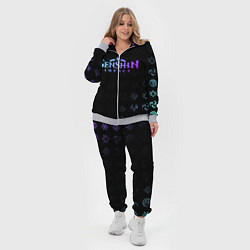 Женский 3D-костюм GENSHIN IMPACT, цвет: 3D-меланж — фото 2