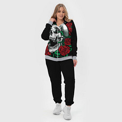 Женский 3D-костюм Череп и Розы, цвет: 3D-меланж — фото 2
