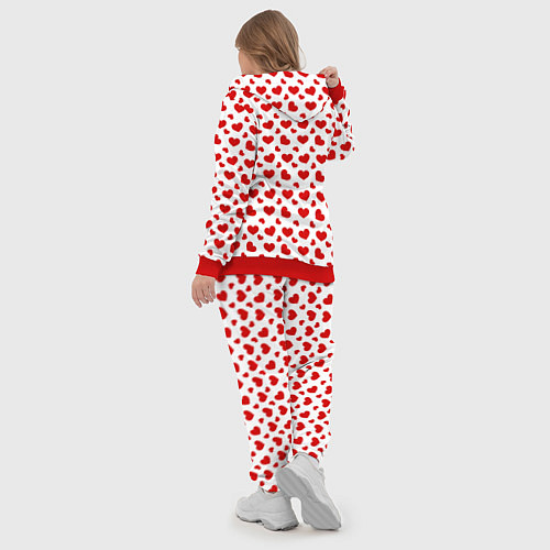 Женский костюм Сердечки / 3D-Красный – фото 5
