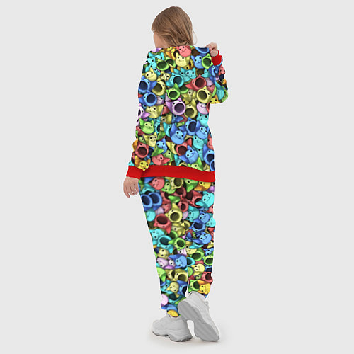 Женский костюм Цветные Поп Котики / 3D-Красный – фото 5