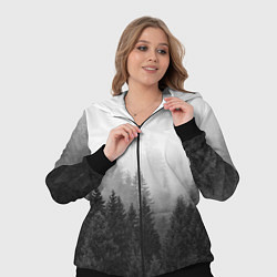 Женский 3D-костюм Туманный лес, цвет: 3D-черный — фото 2