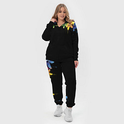 Женский 3D-костюм Цветы, цвет: 3D-черный — фото 2