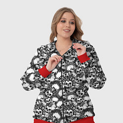 Женский 3D-костюм Punks not Dead, цвет: 3D-красный — фото 2