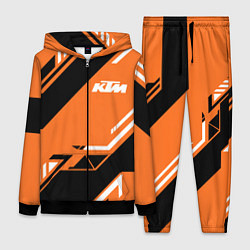 Женский 3D-костюм KTM КТМ SPORT, цвет: 3D-черный