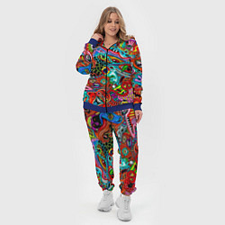 Женский 3D-костюм Яркая абстракция bright abstraction, цвет: 3D-синий — фото 2
