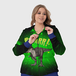 Женский 3D-костюм Roarrr! Динозавр T-rex, цвет: 3D-синий — фото 2