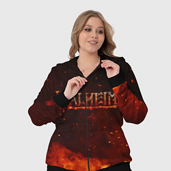 Женский 3D-костюм Valheim огненный лого, цвет: 3D-черный — фото 2