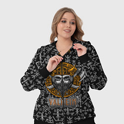 Женский 3D-костюм Valheim Череп викинга, цвет: 3D-черный — фото 2