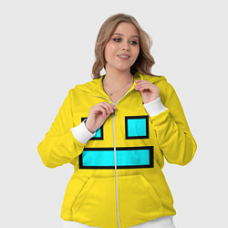 Женский 3D-костюм Geometry Dash: Smile, цвет: 3D-белый — фото 2
