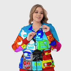 Женский 3D-костюм Geometry Dash, цвет: 3D-красный — фото 2