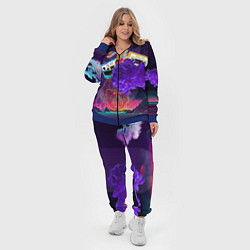 Женский 3D-костюм Ретро 90-е, цвет: 3D-синий — фото 2