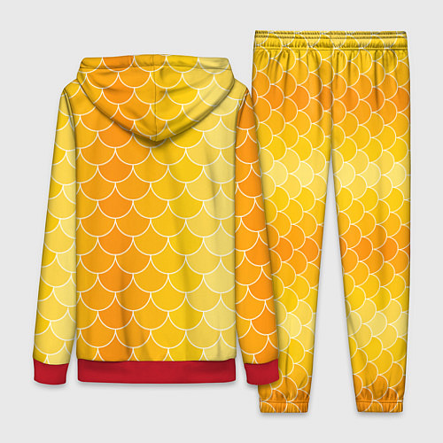 Женский костюм Желтая чешуя / 3D-Красный – фото 2