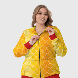 Женский 3D-костюм Желтая чешуя, цвет: 3D-красный — фото 2