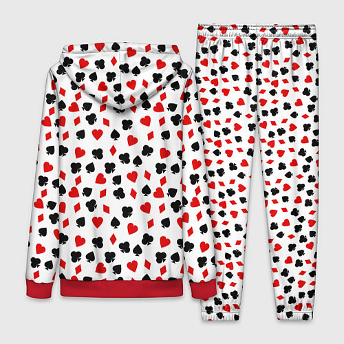 Женский костюм Карточные Масти / 3D-Красный – фото 2