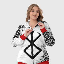 Женский 3D-костюм БЕРСЕРК logo чб, цвет: 3D-красный — фото 2