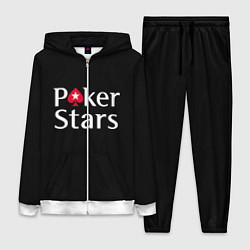Женский 3D-костюм Poker Stars, цвет: 3D-белый