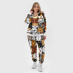 Женский 3D-костюм Коты и котики, цвет: 3D-белый — фото 2