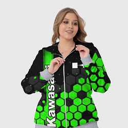 Женский 3D-костюм KAWASAKI КАВАСАКИ, цвет: 3D-меланж — фото 2