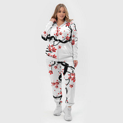 Женский 3D-костюм САКУРА ЦВЕТЁТ И БЛАГАУХАЕТ, цвет: 3D-белый — фото 2