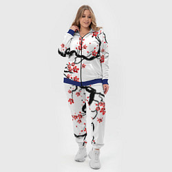 Женский 3D-костюм САКУРА ЦВЕТЁТ И БЛАГАУХАЕТ, цвет: 3D-синий — фото 2