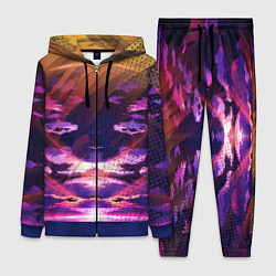 Женский 3D-костюм Закат Облака, цвет: 3D-синий