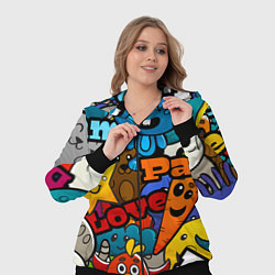 Женский 3D-костюм LOVE PEACE PARTY Z, цвет: 3D-черный — фото 2