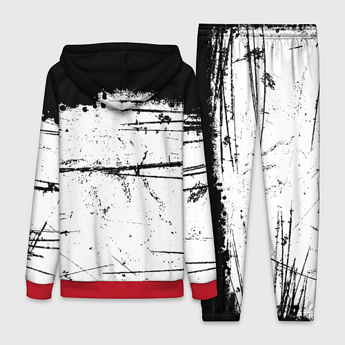 Женский костюм ИСПАЧКАННЫЙ КРАСКОЙ / 3D-Красный – фото 2