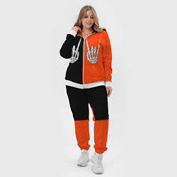 Женский 3D-костюм Ладошки скелета, цвет: 3D-белый — фото 2