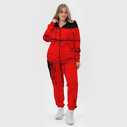 Женский 3D-костюм КРАСНЫЙ ГРАНЖ RED GRUNGE, цвет: 3D-красный — фото 2