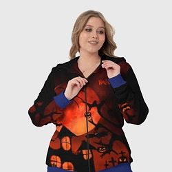 Женский 3D-костюм Красная луна на Хэллоуин, цвет: 3D-синий — фото 2