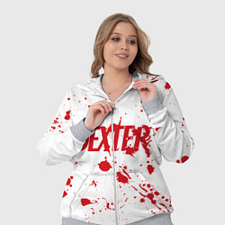 Женский 3D-костюм Dexter logo Декстер брызги крови, цвет: 3D-меланж — фото 2