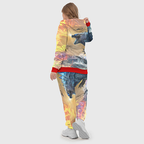 Женский костюм ГОДЗИЛЛА АТАКУЕТ! / 3D-Красный – фото 5