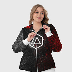 Женский 3D-костюм Linkin Park Logo Линкин Парк, цвет: 3D-белый — фото 2